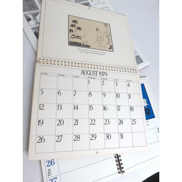 Vintage Edward Gorey Calendars 1979 And 1984 and 2004 SET OF 3 - Picture 7 of 7